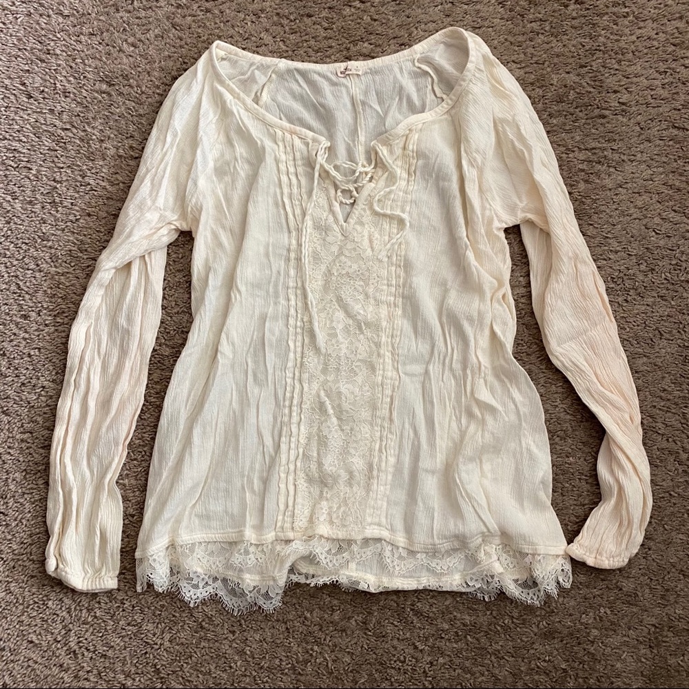 Hollister boho lace top
